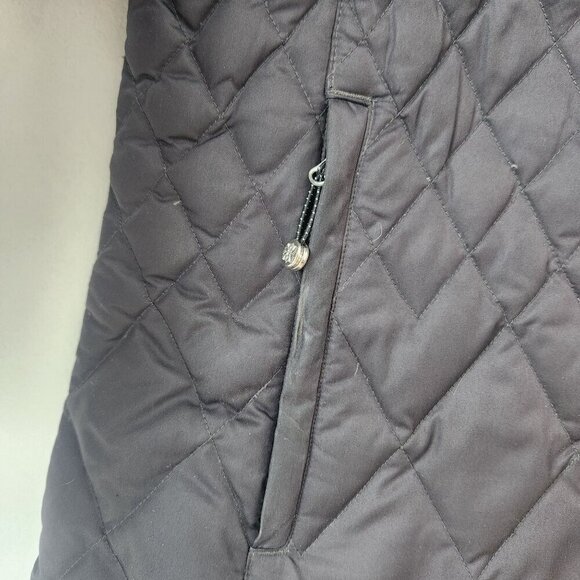 Eddie Bauer Slope Slide Quilted Gray Goose Down Puffer Jacket Winter Coat S - Picture 4 of 9